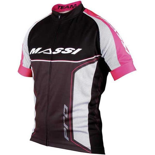 Massi Pro Team Korte Mouwen Fietsshirt Roze M Man