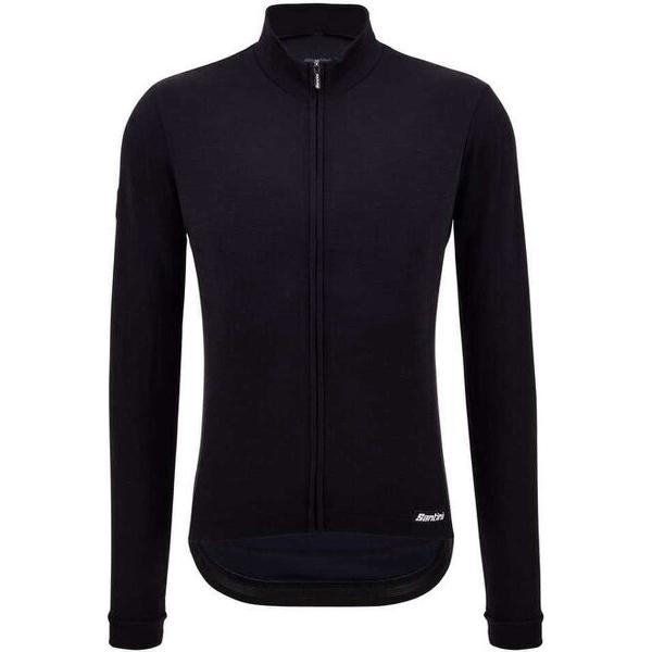 Santini Impetus Jersey Met Lange Mouwen Zwart 4XL Man