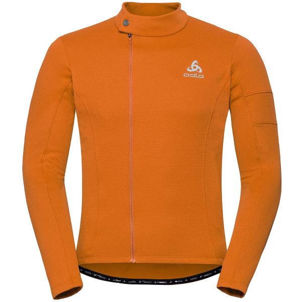 Odlo Lombardia Stand-up Collar Jasje Oranje M Man