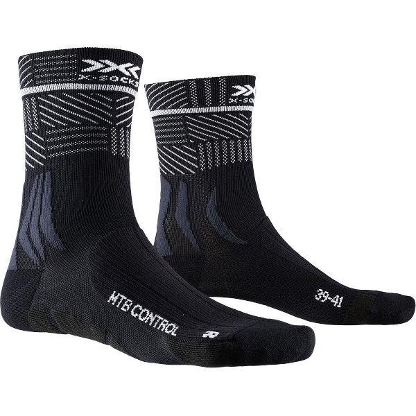 X-Socks MTB Control WR Sokken Fietssokken - Maat 39-41 - Unisex - zwart - wit - blauw