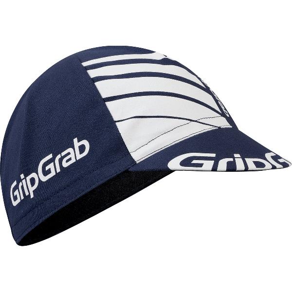 GripGrab - Classic Cotton Zomer Fietspet Katoenen Wielerpet - Navy Blauw/Wit - Unisex - Maat M/L