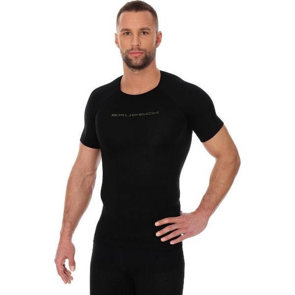 Brubeck 3D Pro Naadloos Sportshirt - Korte Mouw - Zwart - M