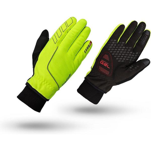 GripGrab - Windster Hi-Vis Windproof Winter Glove - Geel Hi-Vis - Unisex - Maat XXL