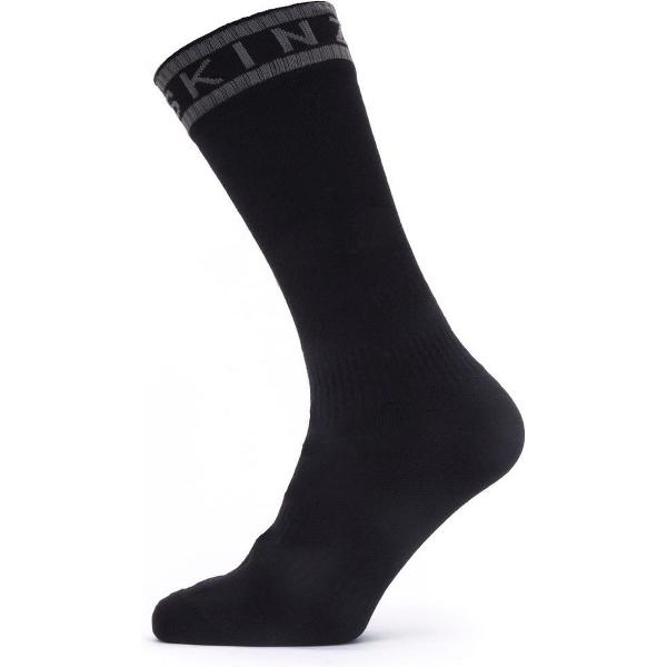 Sealskinz Waterproof Warm Weather Mid Length Sock with Hydrostop Fietssokken Unisex - Maat M