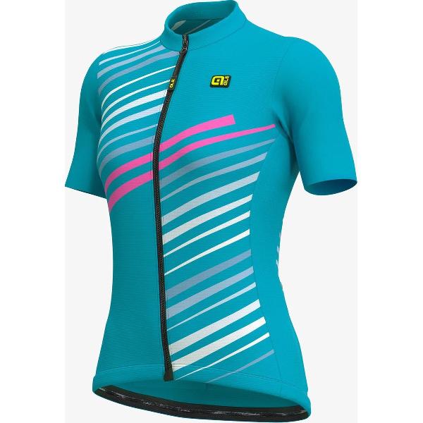 Ale Dames Fietsshirt Korte Mouwen Solid Flash - Lichtblauw - L - Valt klein