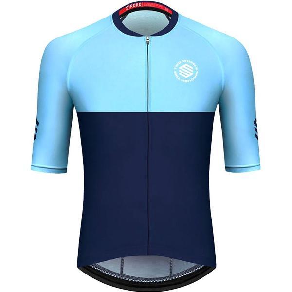 Siroko M2 Teide Korte Mouwen Fietsshirt Blauw L Man