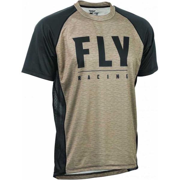 Fly Racing Super D T-shirt Met Korte Mouwen Groen XL Man