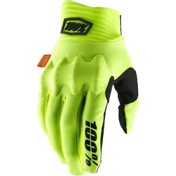 100% MTB Cognito Gloves D3O - Fluo Geel - M