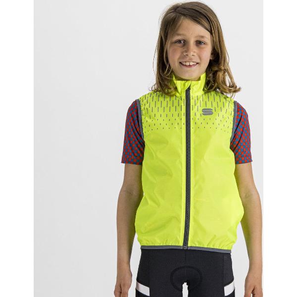 Sportful KID REFLEX VEST Yellow Fluo - Unisex - maat 6Y