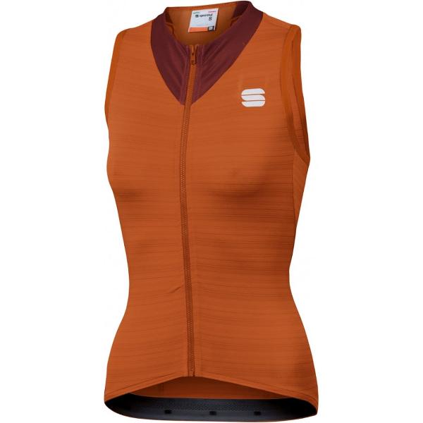 Sportful Fietsshirt Mouwloos voor Dames Oranje - SF Kelly W Sleeveless Jersey-Sienna - XL