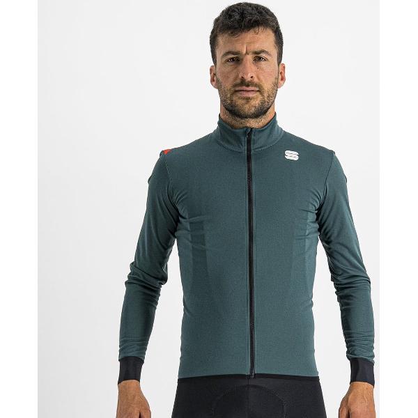 Sportful Fietsjack Lange mouwen Zeer sterk waterafstotend voor Heren Groen - SF Fiandre Light No Rain Jacket-Sea Moss - XL