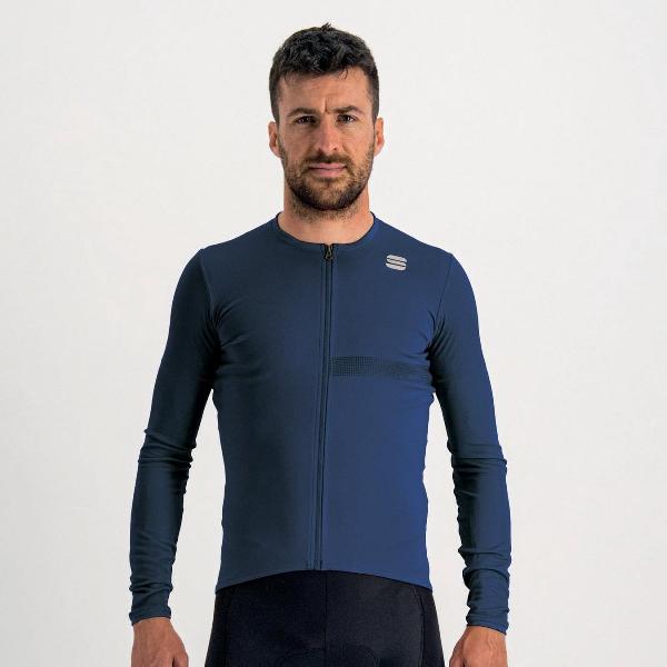 Sportful Fietsshirt Lange Mouwen Blauw Heren - Matchy Long Sleeve Jersey Galaxy Blue-3XL