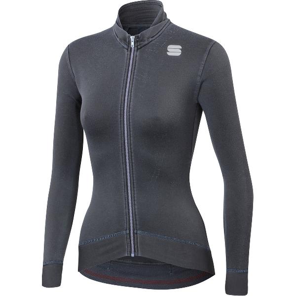 Sportful Fietsshirt lange mouwen Dames Grijs / Monocrome W Thermal Jersey-Anthracite - L