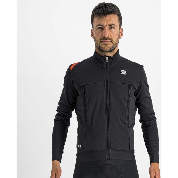 Sportful Fietsjack Heren Zwart - FIANDRE WARM JACKET BLACK - XXL