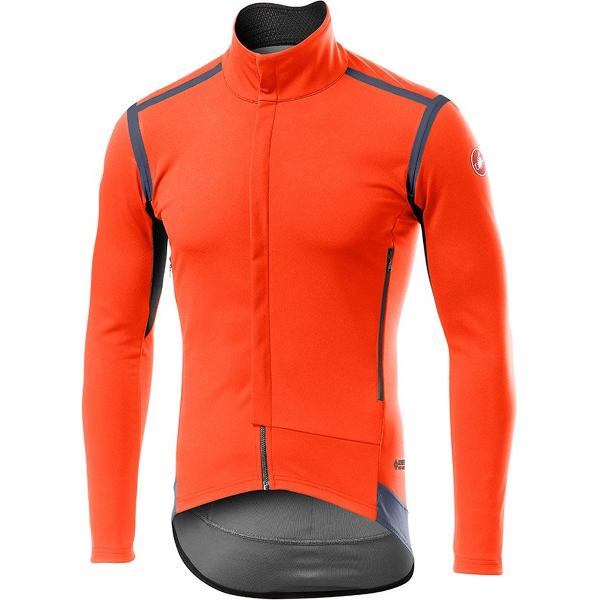 Castelli Perfetto Ros Goretex Jas Oranje S Man