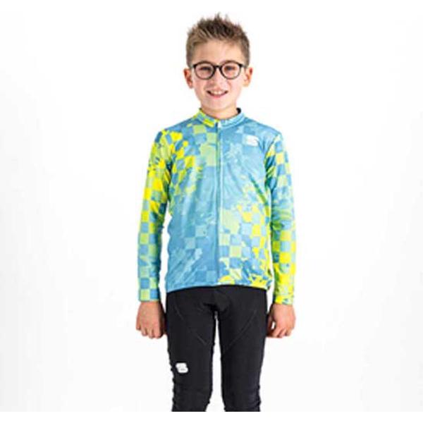 Sportful Th Jersey Met Korte Mouwen Geel,Blauw 8 Years Jongen