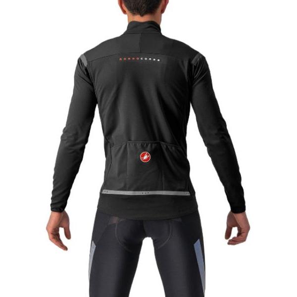 Castelli Windjack sterk waterafstotend Heren Zwart Zwart - PERFETTO RoS 2 JACKET LIGHT BLACK BLACK REFLEX - L