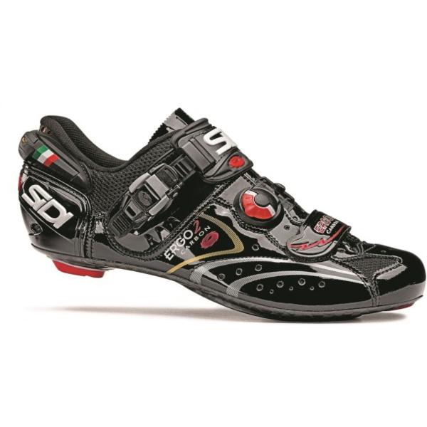 Sidi Scarpe - ERGO 2 - racefietsschoenen - black vernice - maat 38