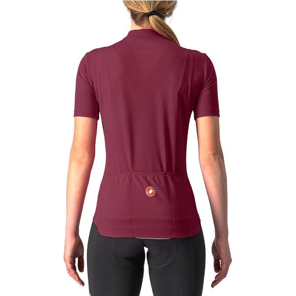 Castelli Fietsshirt Korte Mouwen Dames Bordeaux - ANIMA 3 JERSEY BORDEAUX RED-M