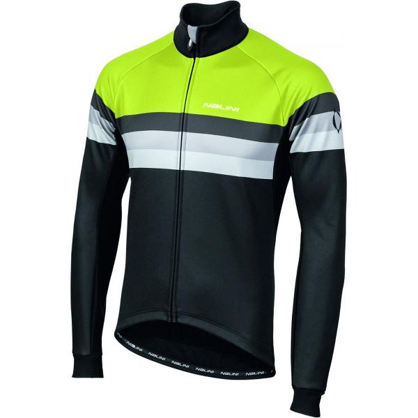 Nalini Fietsjack Heren Zwart Fluo - AIW CRIT WARM JACKET 2.0 WINTER JACKET BLACK/NEON YELLOW - M