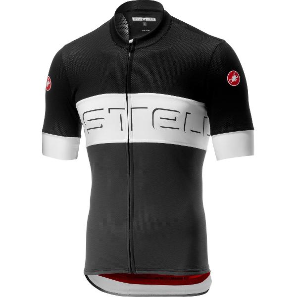 Castelli Fietsshirt korte mouwen Heren Zwart Ivoor - CA Prologo VI Jersey-Black/Ivory/Dark Gray - S