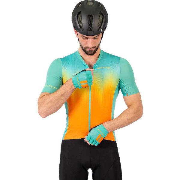 Endura Pro Sl Lite Jersey Met Korte Mouwen Oranje,Blauw XS Man