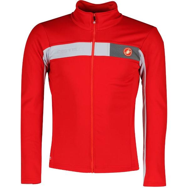 CASTELLI Mortirolo 6S Jas Heren - Red / Silver / Red Reflex - L