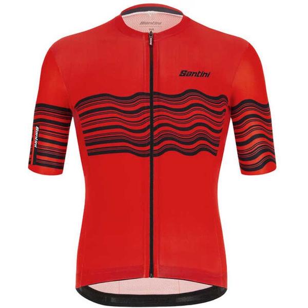 Santini Tono Profilo Jersey Met Korte Mouwen Rood L Man