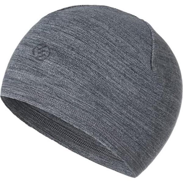 Equivera muts voor onder helm - 1 Piece Cycling Hat - Under Helmet Cotton Sleep Cap, Thin Skull Cap, Running Hat for Men & Women - Grey