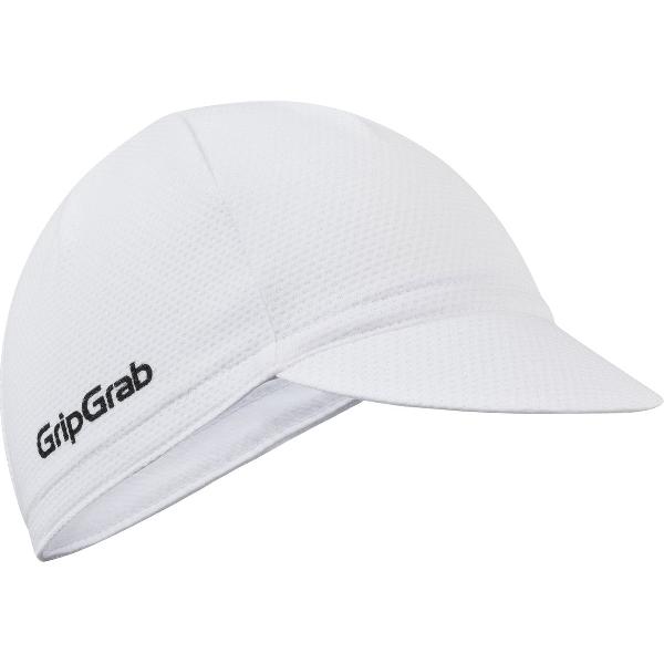 GripGrab - Lightweight Zomer Fietspet Mesh Cycling Cap Retro Fietsmuts - Wit - Unisex - Maat M/L