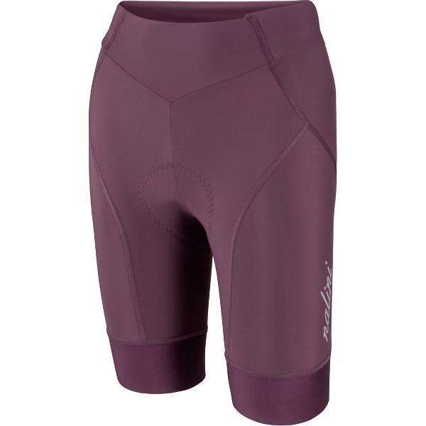 Nalini Dames Fietsbroek kort zonder bretels - Met Zeem - Paars - ROAD LADY SHORT viola - M