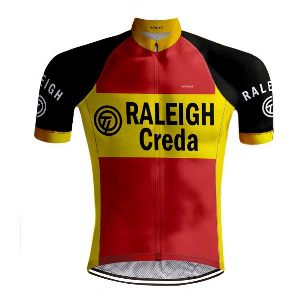 Retro Wielershirt TI-Raleigh rood - REDTED - XS