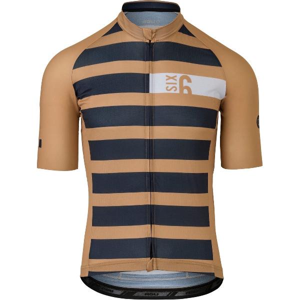 AGU Classic Fietsshirt V SIX6 Heren - Bruin - XXXL