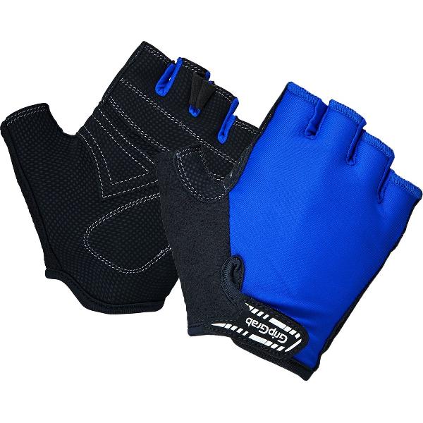 GripGrab - Kids' X-Trainer Junior Korte Vinger Zomer Kinder Fietshandschoenen - Blauw - Unisex - Maat M