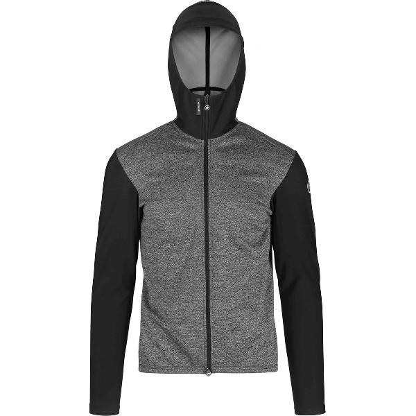 Assos Trail Spring/fall Hooded Fietsjack Blackseries Zwart Grijs