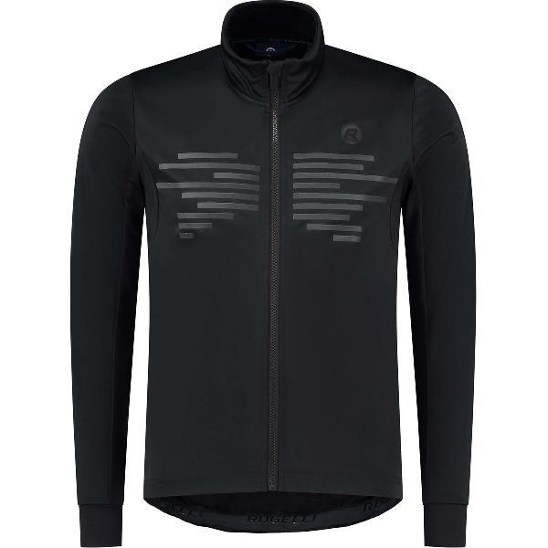 Rogelli Radius Fietsjack - Heren Fietskleding - Winddicht - Zwart - Maat 3XL