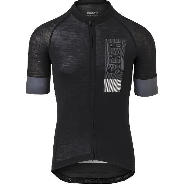 AGU Solid Merino Fietsshirt II SIX6 Heren - Zwart - S