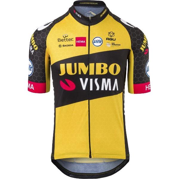 AGU Replica Fietsshirt Team Jumbo Visma Heren - Geel - S