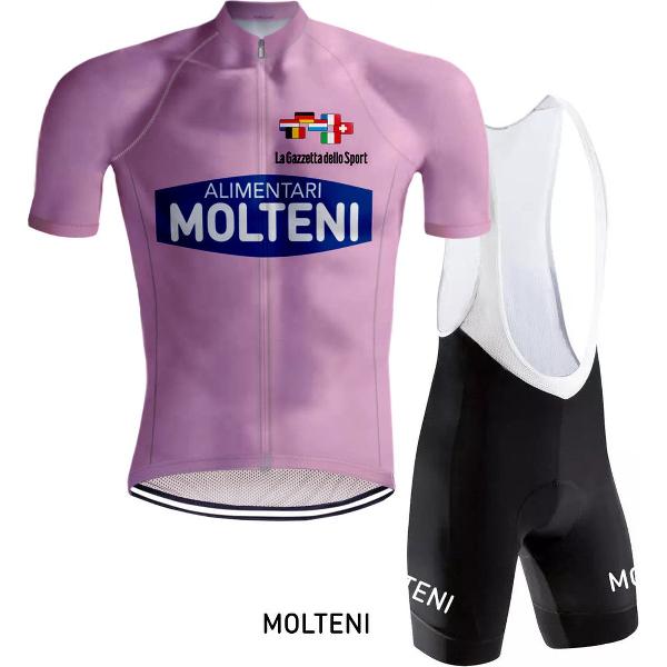 Retro Wielertenue Molteni Giro d'Italia Roze - REDTED (M)