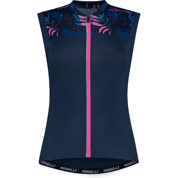 Rogelli Harmony Fietsshirt - Korte Mouwen - Dames - Blauw, Roze - Maat XS