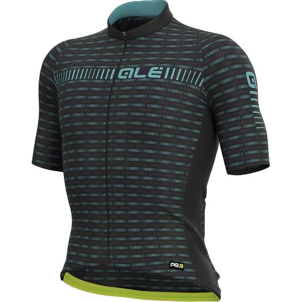 Ale SS Jersey Graphics PRR Green Road - Zwart-Turquoise - S - Valt klein