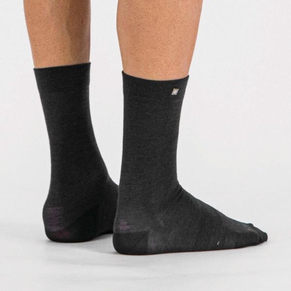 Sportful fietssokken winter Heren zwart - MATCHY WOOL SOCKS BLACK - S 35/39