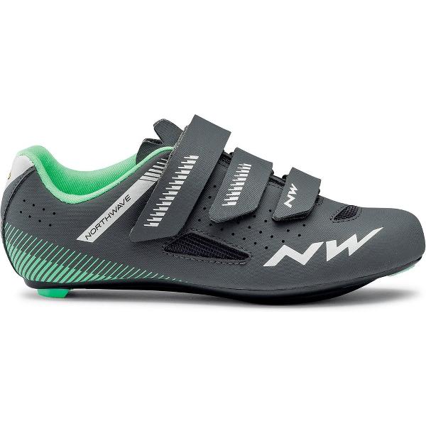 Northwave Core Fietsschoen Race Dames - Anthracite Light Green