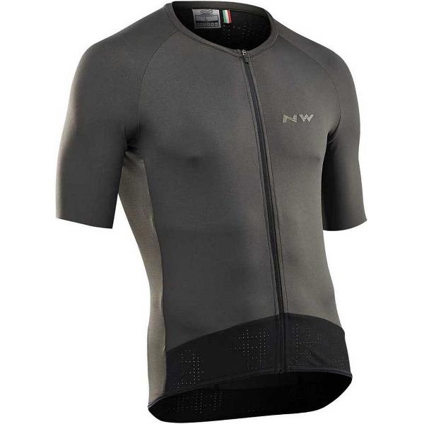 Northwave Essence Jersey korte mouwen Heren, grijs Maat XL