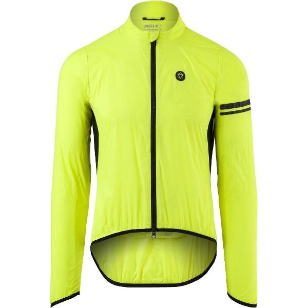 AGU Wind Fietsjack II Essential Heren - Geel - XXL - Winddicht - Two-way Rits