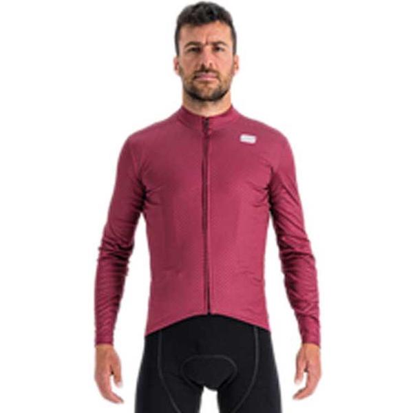 Sportful Checkmate Thermal Jersey Met Lange Mouwen Roze L Man