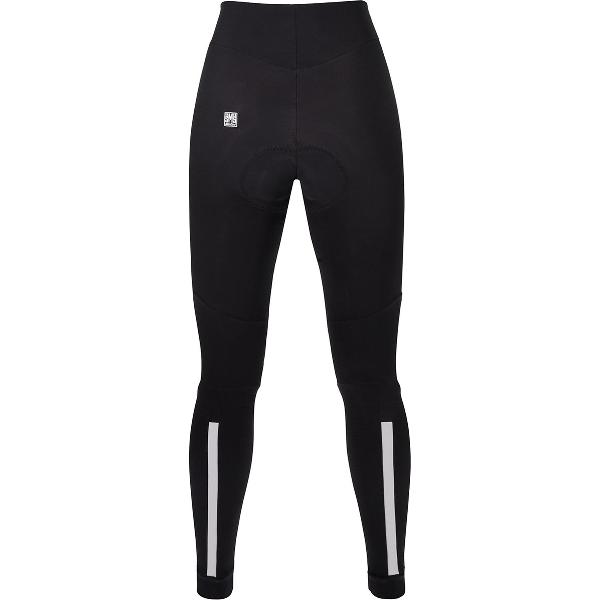 Santini Fietsbroek lang met bretels Dames Zwart - Omnia - Women Bib Tights Black - XL