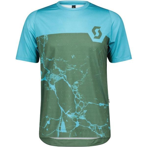 Scott Trail Vertic Pro Korte Mouwen Fietsshirt Groen M Man