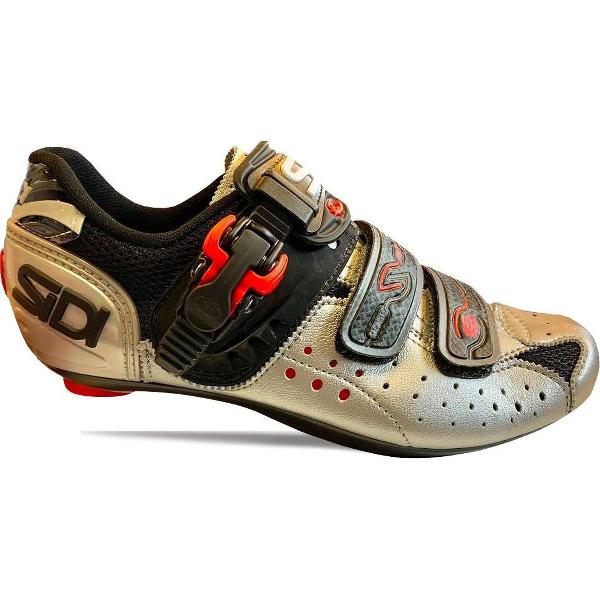 Sidi Scarpe Genius 5 - Racefietsschoenen - Zwart/Zilver - Maat 36