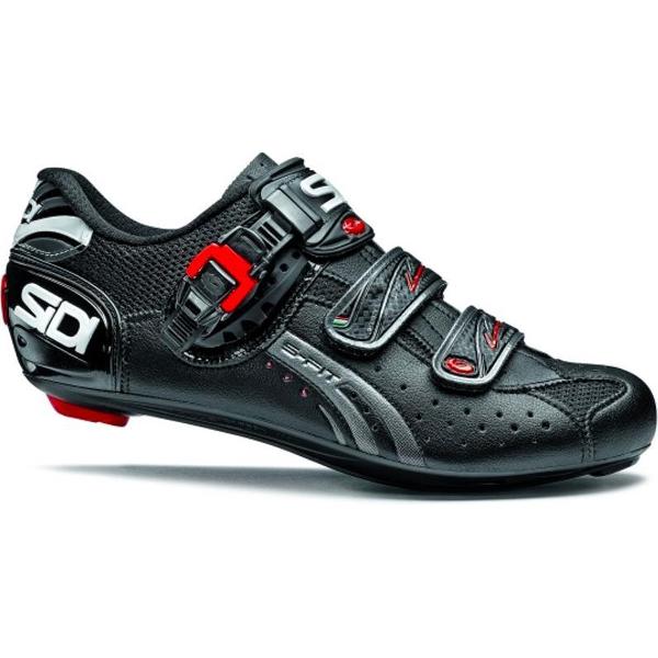 Sidi Scarpe Genius 5-Fit - Racefietsschoenen - Carbon Composite Zool - Zwart - Maat 39